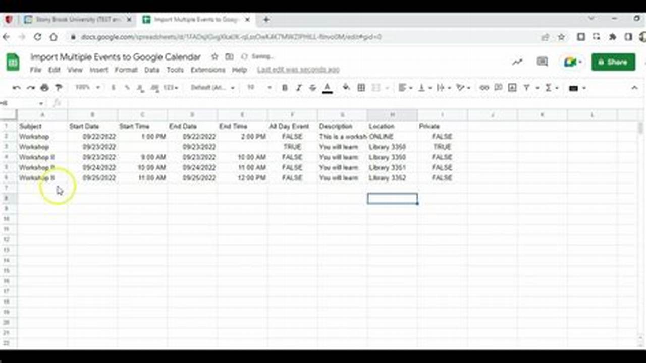 How To Import Csv File Into Google Calendar
