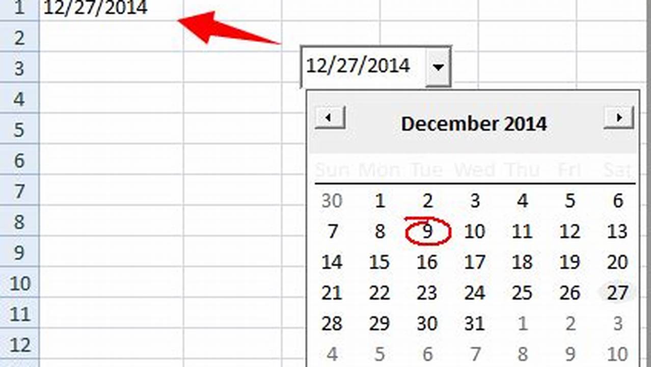 How To Insert Calendar In Excel Drop Down List