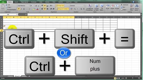Learn New Things MS Excel Shortcut Key How to Insert Column and Row