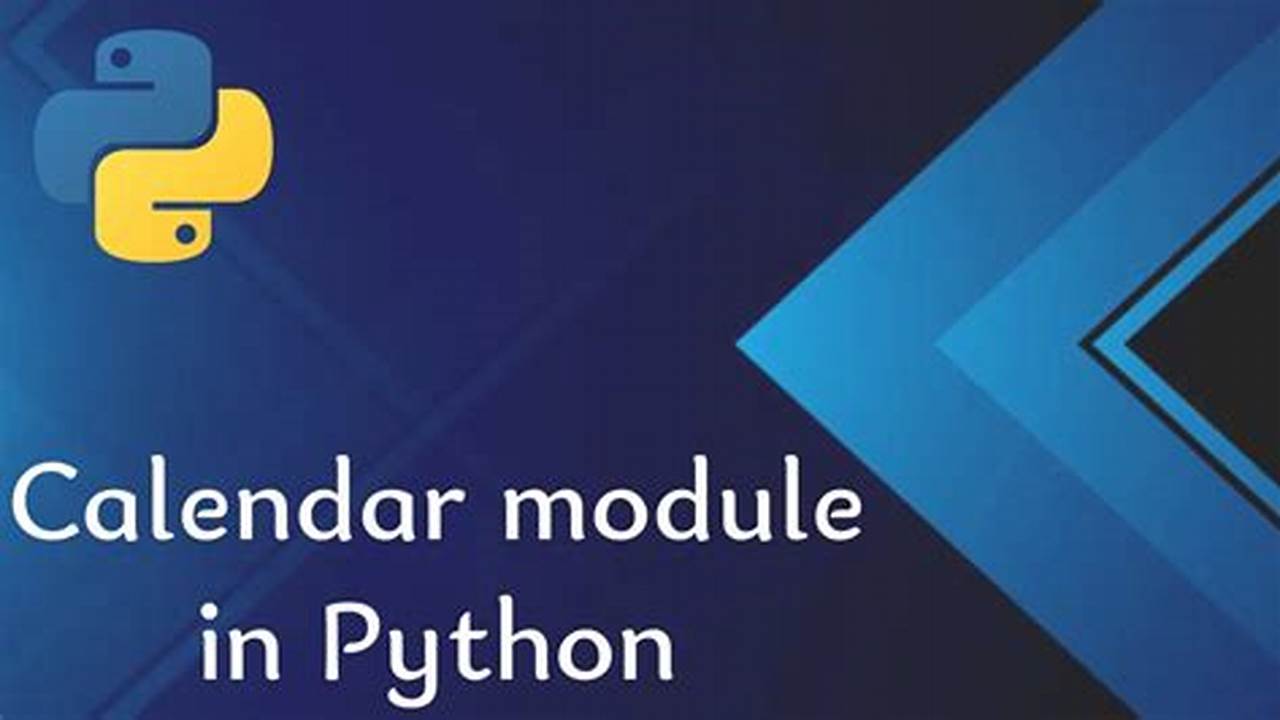 How To Install Calendar Module In Python