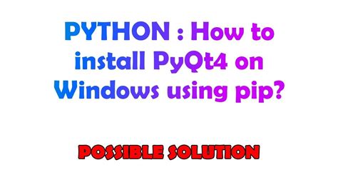 th?q=How%20To%20Install%20Pyqt4%20In%20Anaconda%3F - Step-by-step guide: Installing Pyqt4 in Anaconda.