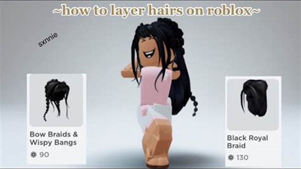 How To Layer Hair On Roblox Mobile 2024