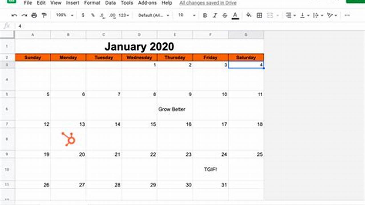 How To Make A 2024 Calendar In Google Sheets