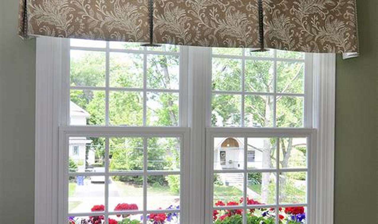 How To Make A Box Pleat Valance With Contrasting Fabric