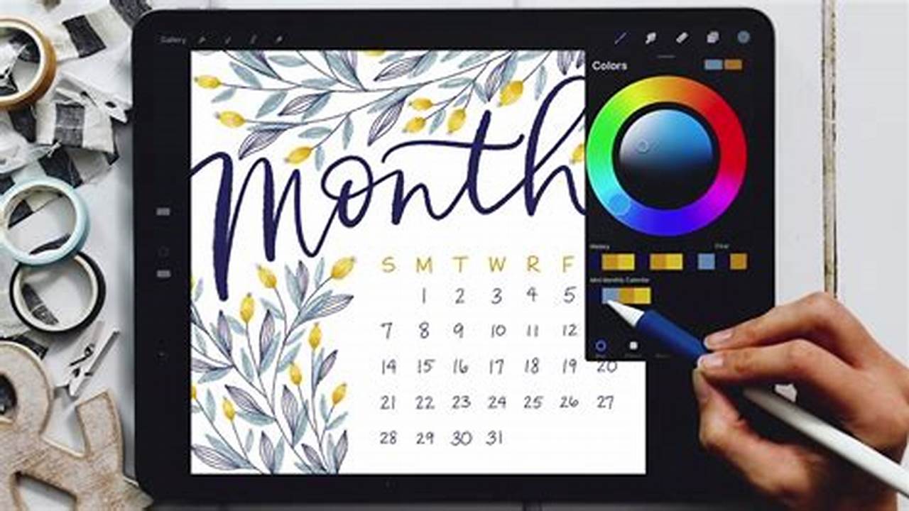 How To Make A Calendar On Procreate