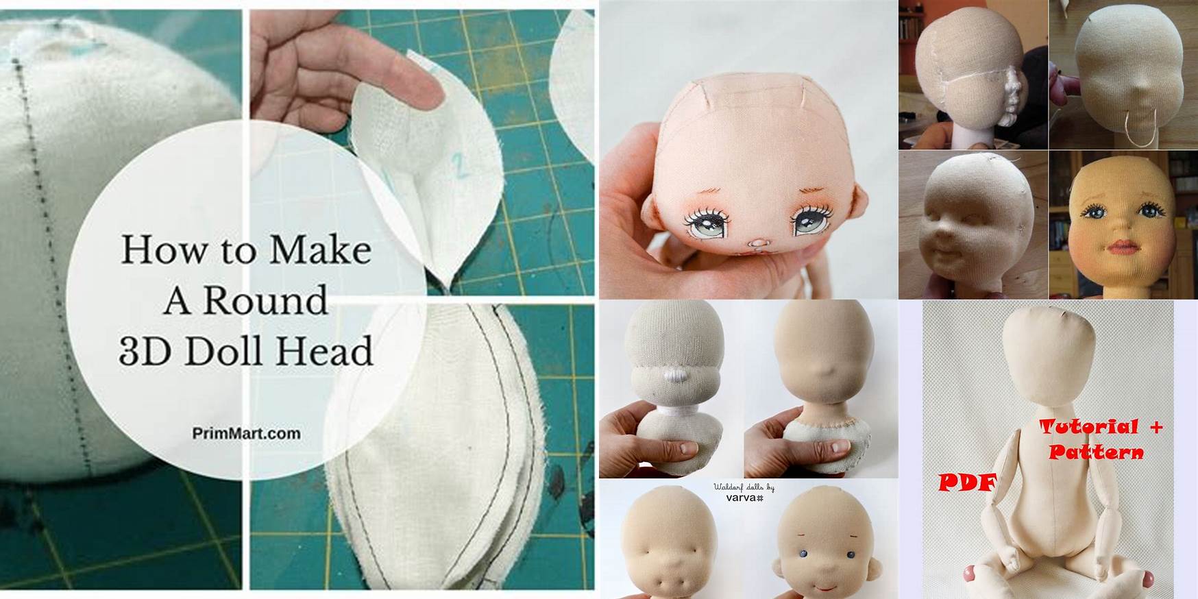 How To Make A Doll Head Out Of Fabric