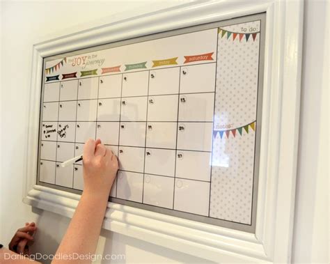 How To Make A Dry Erase Calendar