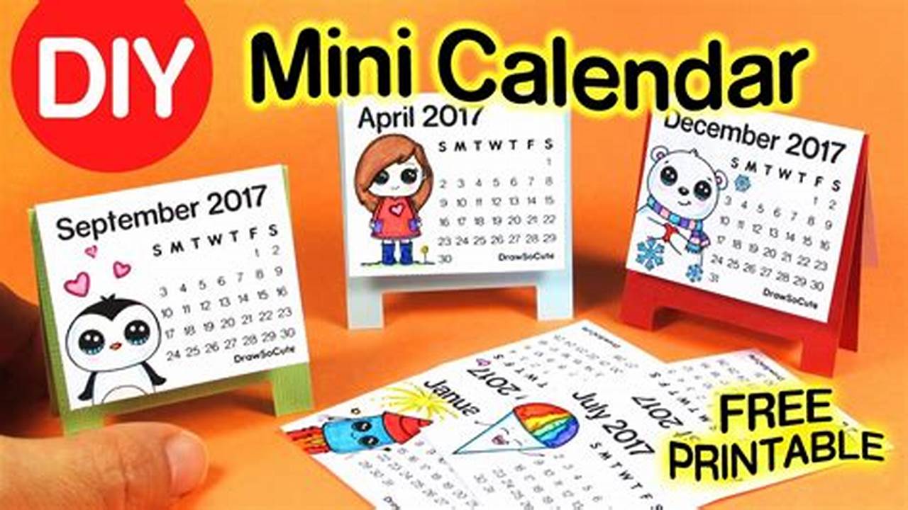 How To Make A Mini Calendar