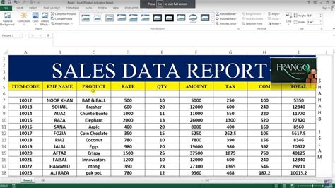 US Sales Report Template Easy Sales Analysis in Excel