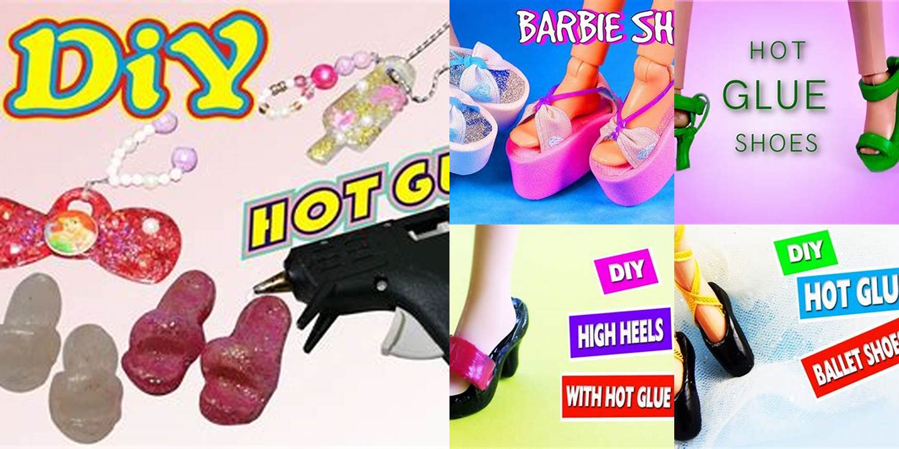 How To Make Barbie Shoes With Hot Glue