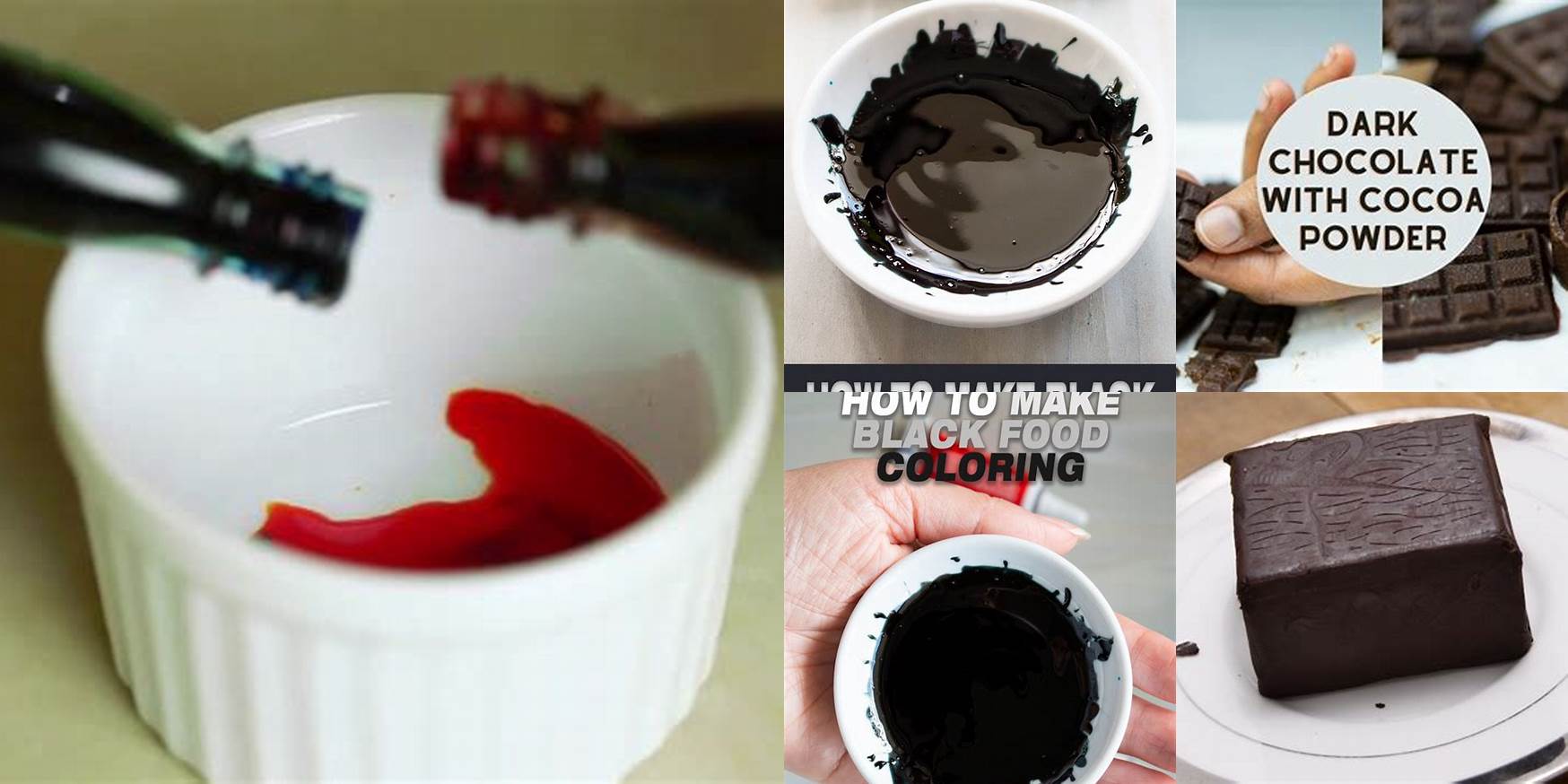 How To Make Black Chocolate With Food Coloring