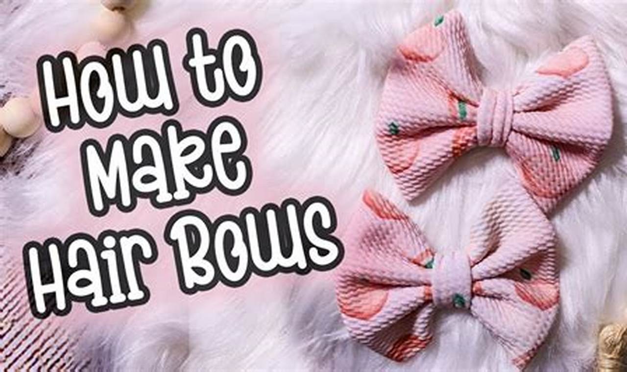How To Make Bullet Fabric Bows