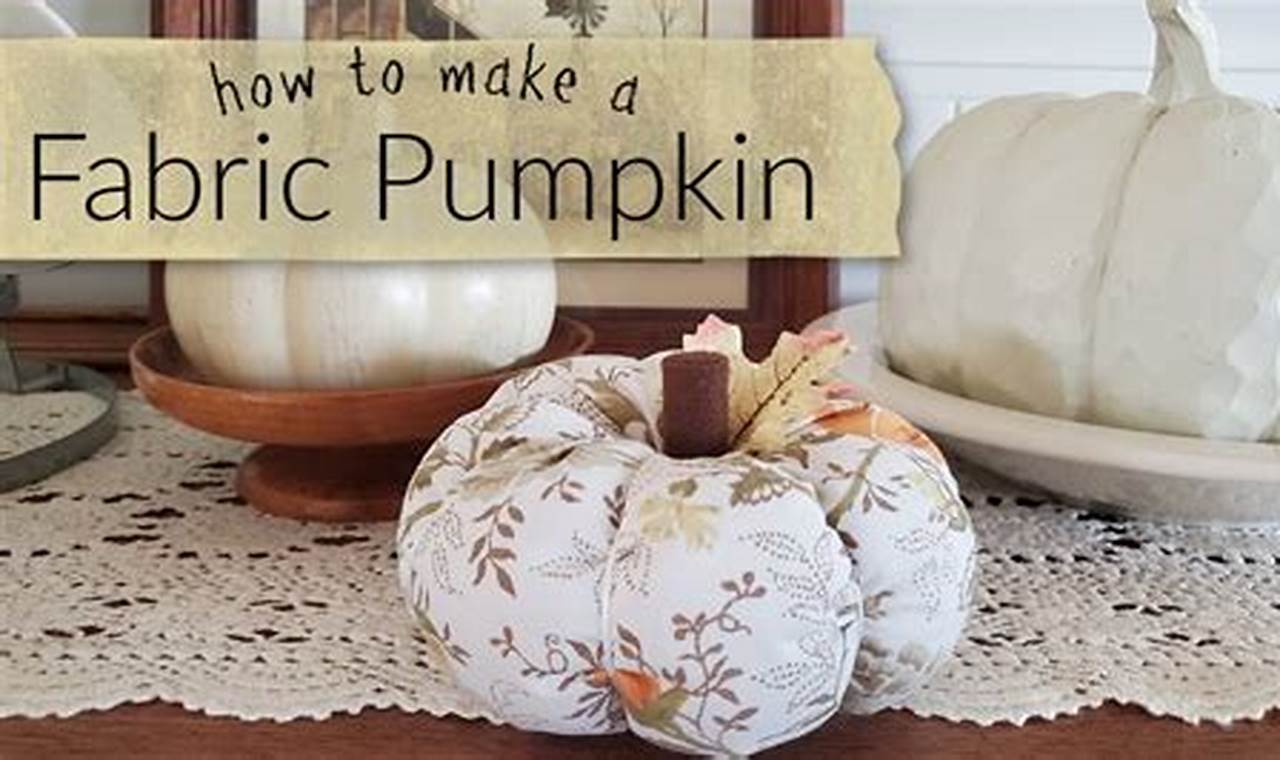 How To Make Fabric Pumpkins Youtube