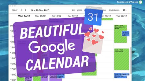 How To Make Google Calendar Pretty