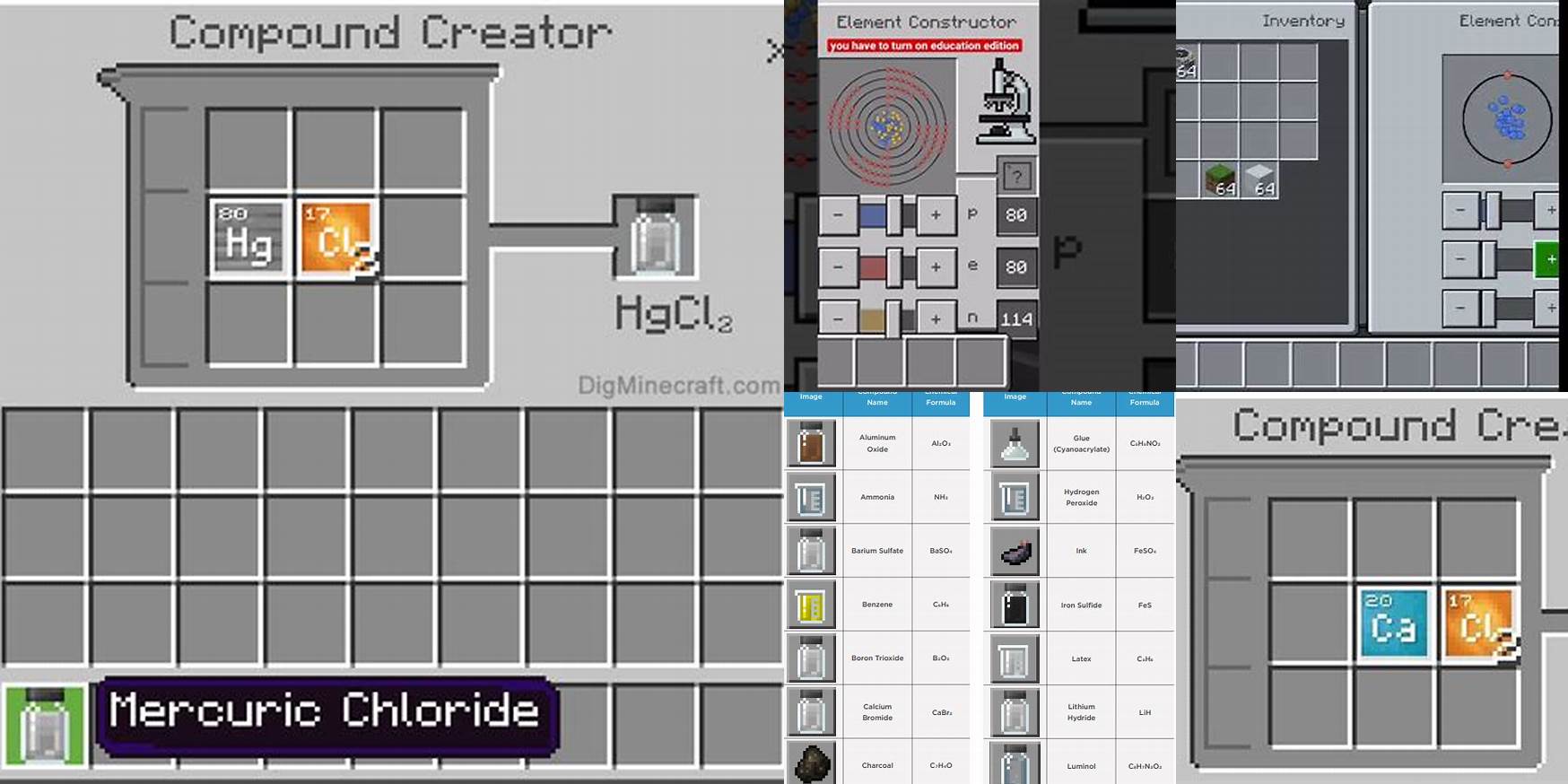 How To Make Mercuric Chloride In Minecraft Education Edition