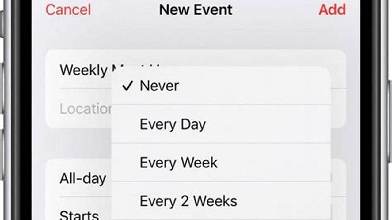 How To Make Recurring Event On Iphone Calendar