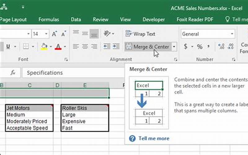 How To Merge And Center Cells In Excel