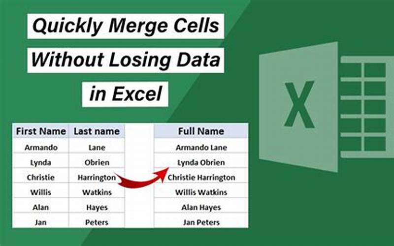 How To Merge Cells Without Losing Data
