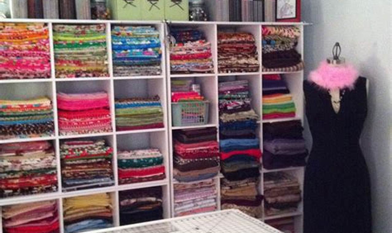 How To Organize Fabric In Sewing Room