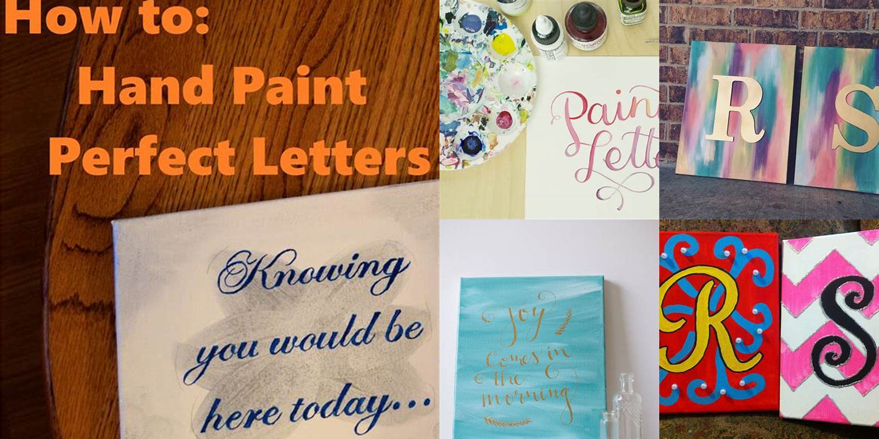 How To Paint Lettering On Canvas