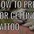 How To Prep For A Tattoo
