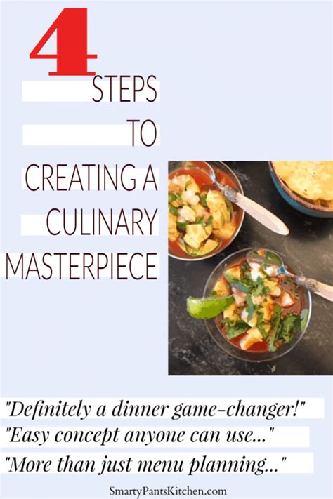 4 steps to a culinary masterpiece