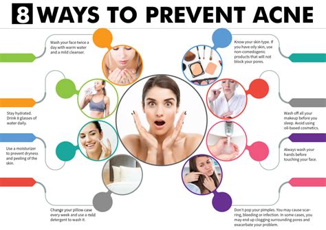 ways to prevent acne Prevent acne, Infographic health, Acne