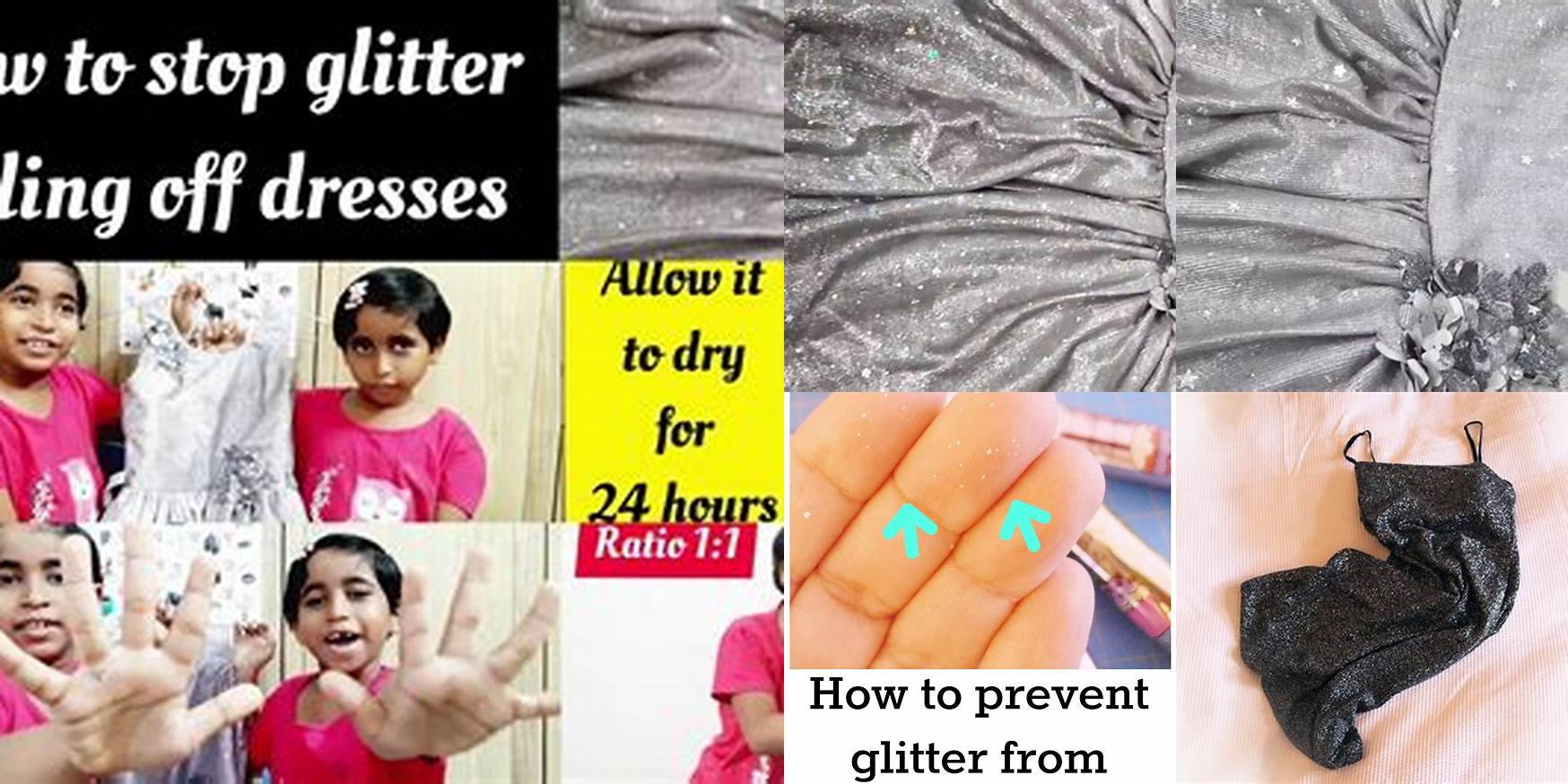 How To Prevent Glitter From Falling Off Dress