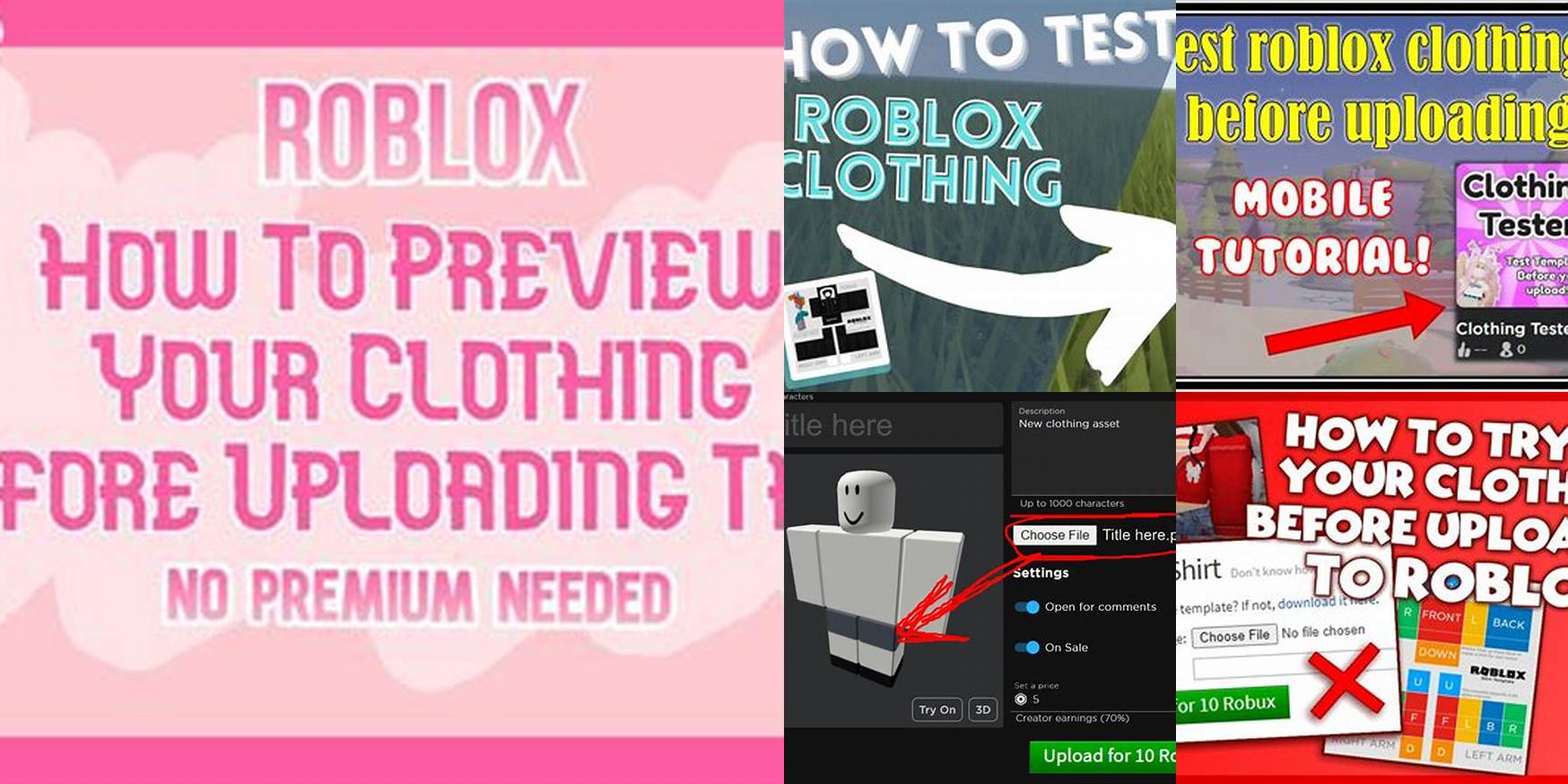 How To Preview Roblox Clothing Before Uploading