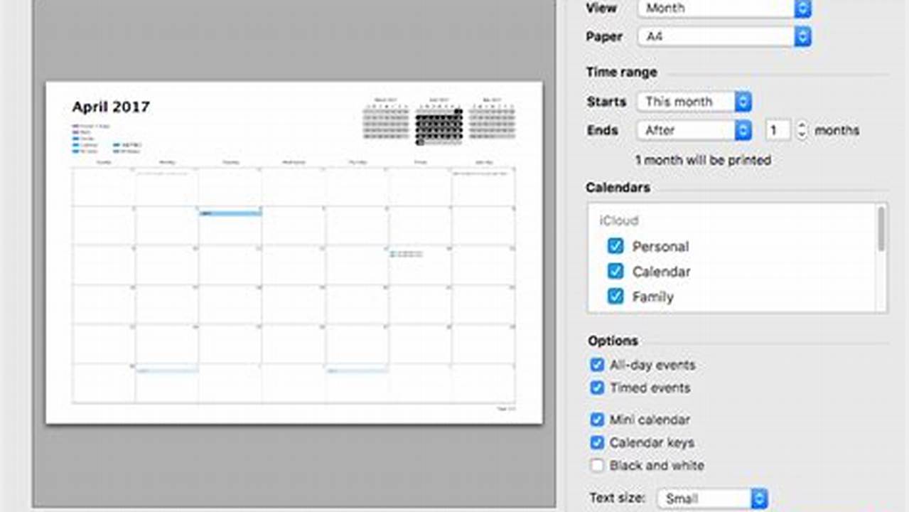 How To Print A Calendar From Icloud