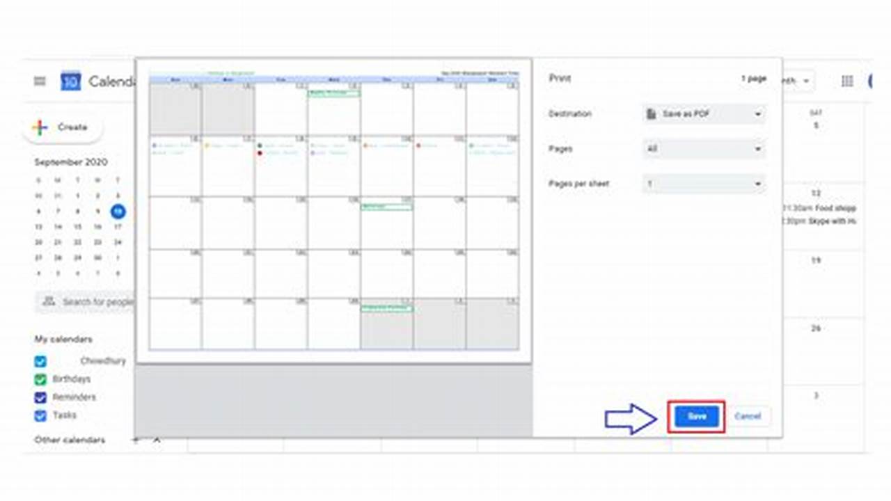 How To Print Google Calendar From Phone