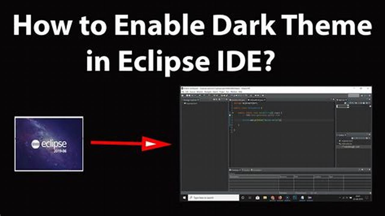 How To Put Eclipse In Dark Mode