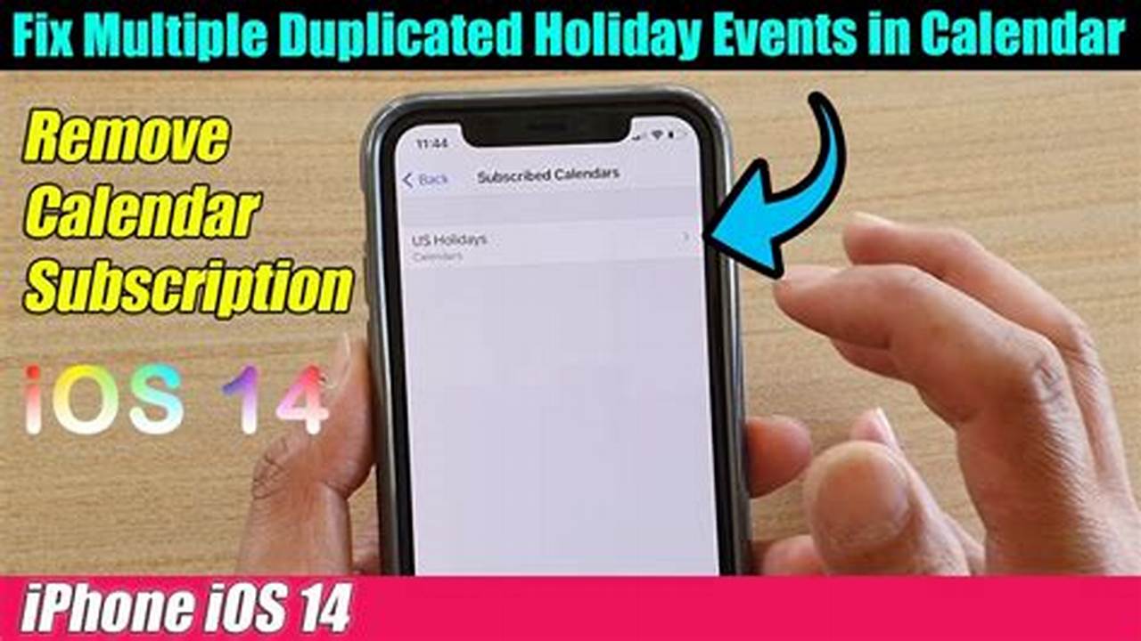 How To Remove Calendar Subscription Iphone
