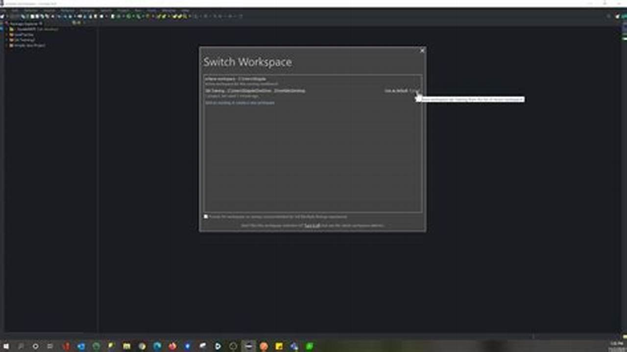 How To Remove Default Workspace In Eclipse