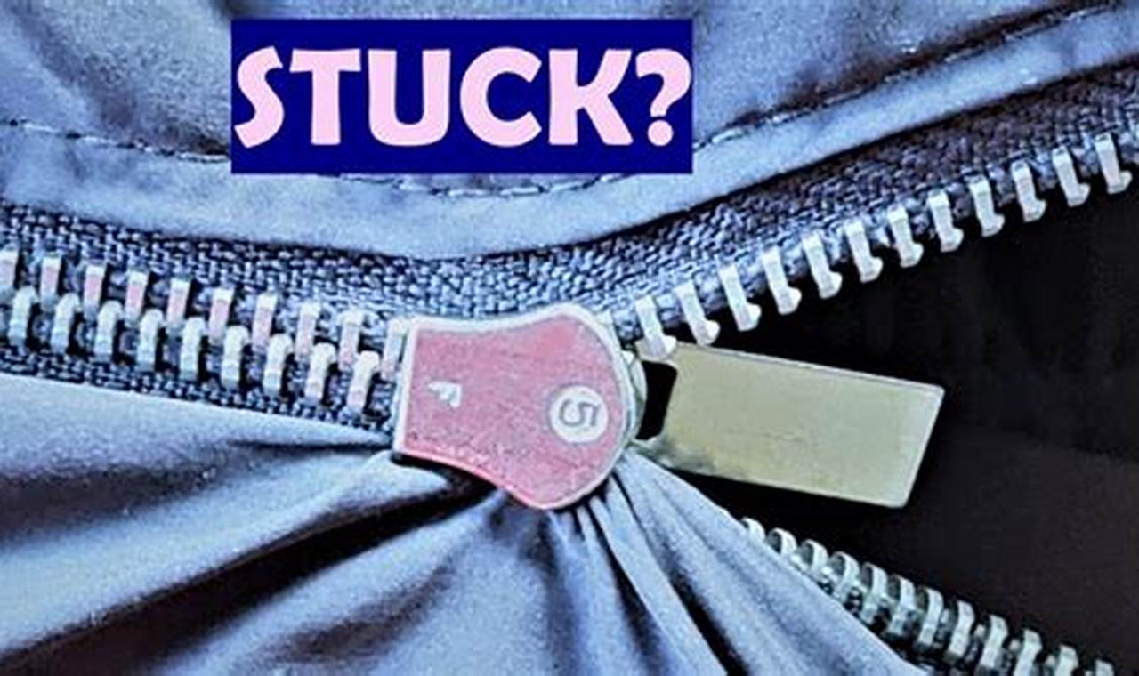 How To Remove Fabric Stuck In Zipper