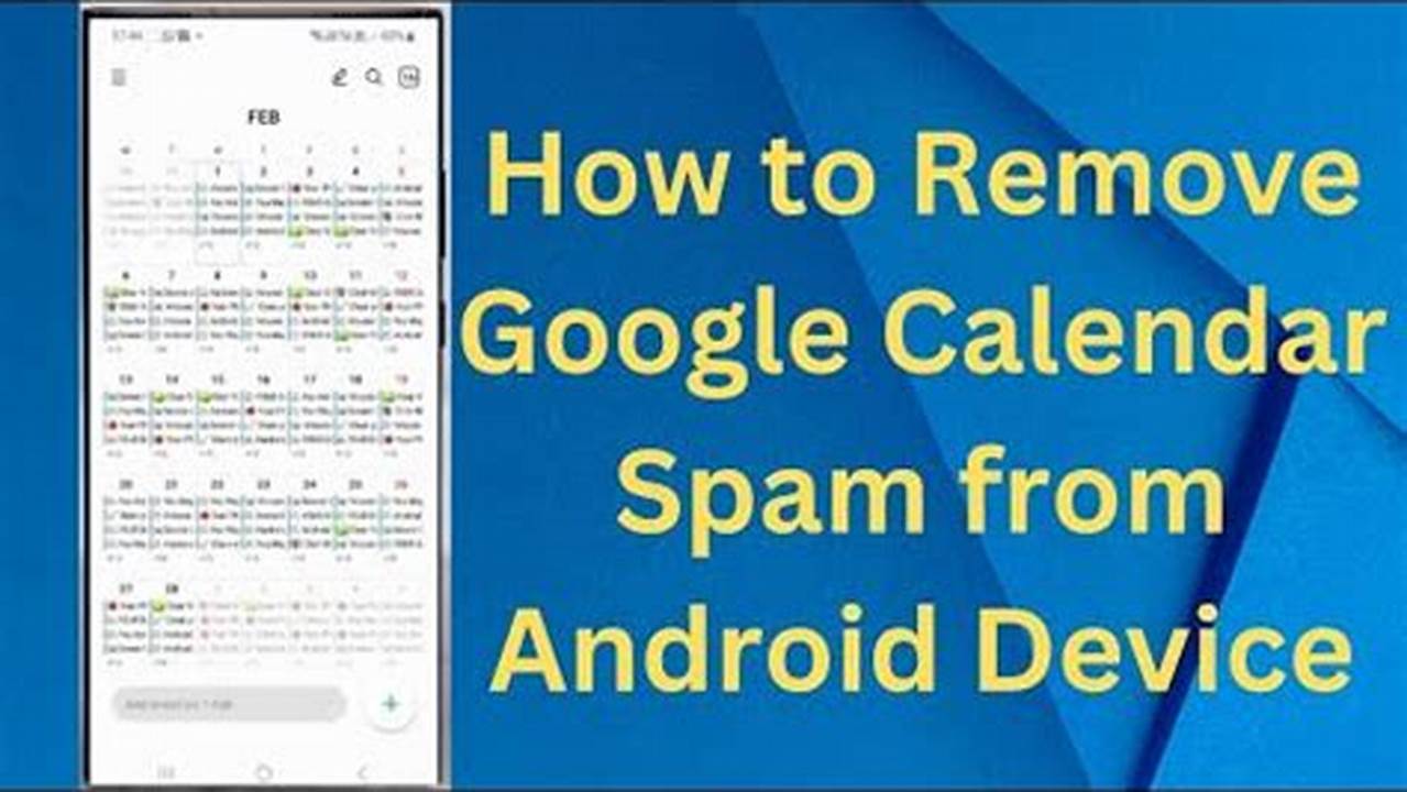 How To Remove Google Calendar Spam
