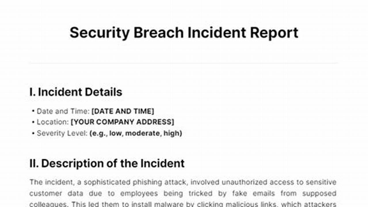 How To Report Security Breach