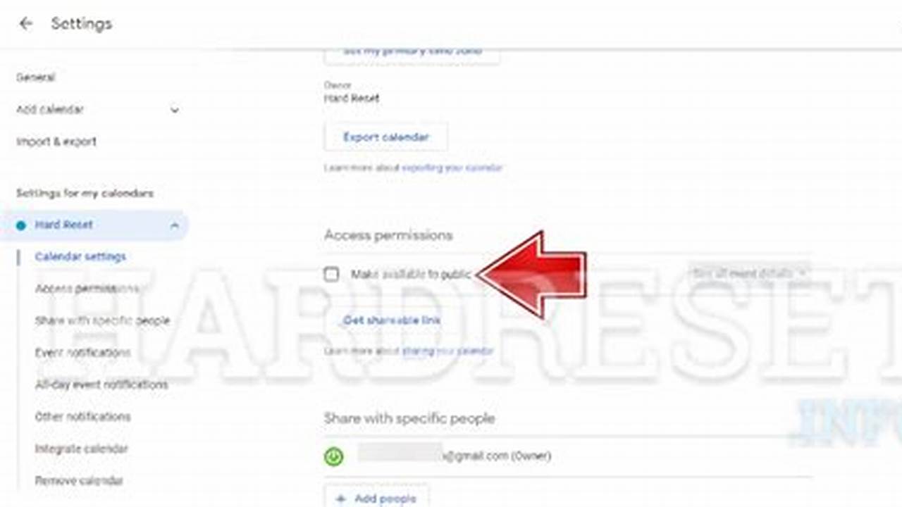 How To Reset Google Calendar