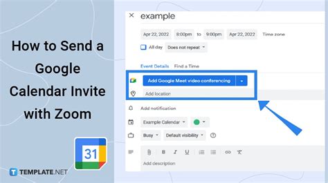 How To Send A Google Calendar Invite With Zoom