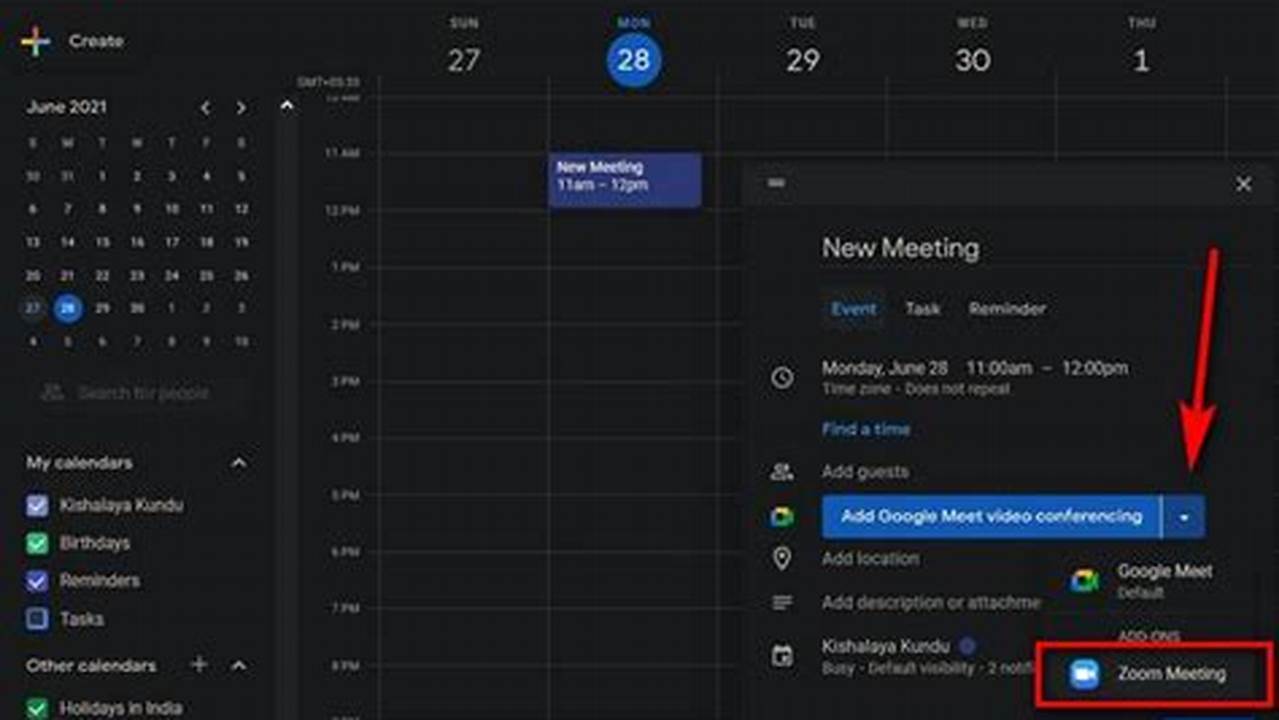 How To Send A Zoom Invite On Google Calendar