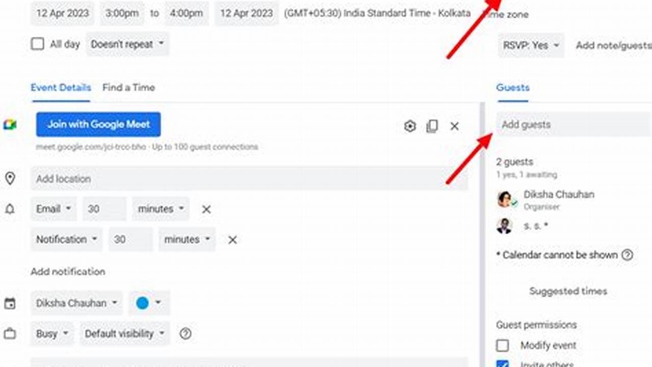How To Send Google Calendar Invite In Email