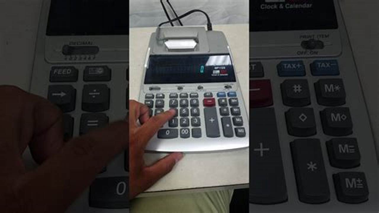 How To Set Clock And Calendar On Canon Mp11dx