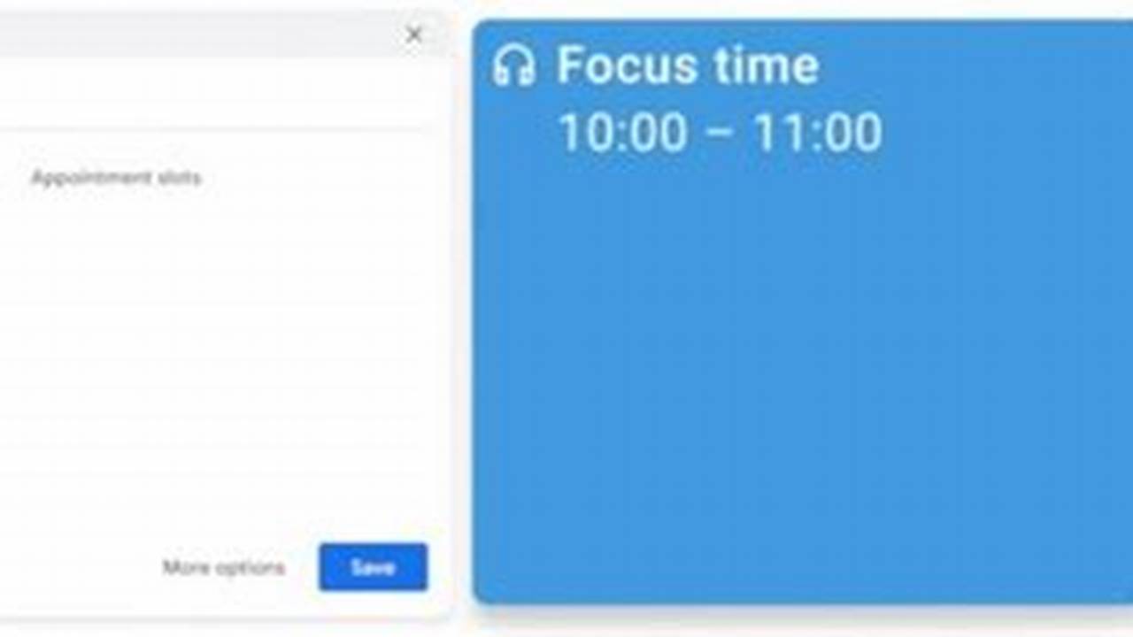 How To Set Focus Time In Google Calendar