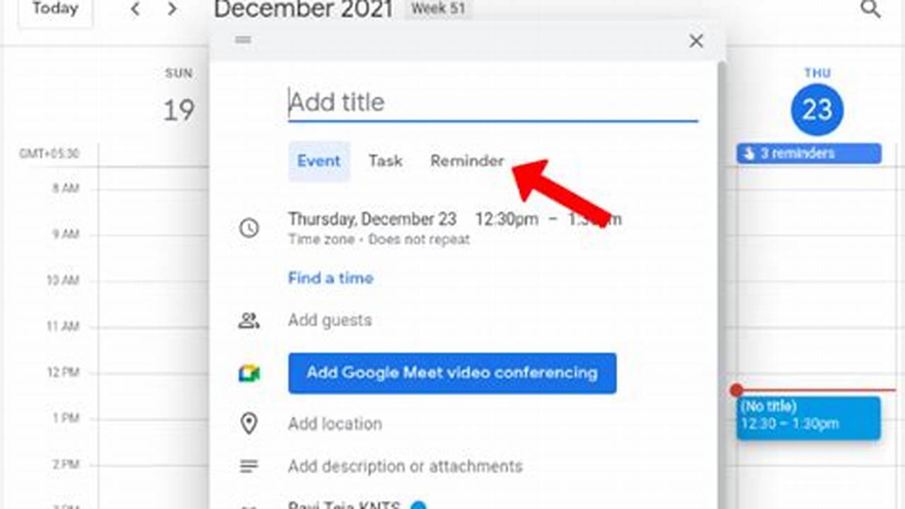 How To Set Reminder Google Calendar