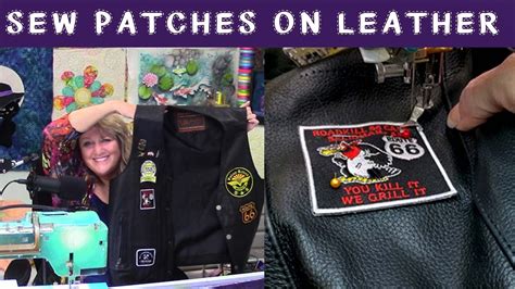 How To Sew A Patch On Leather Vest