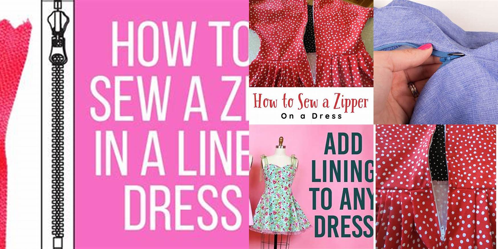 How To Sew A Zipper On A Dress With Lining
