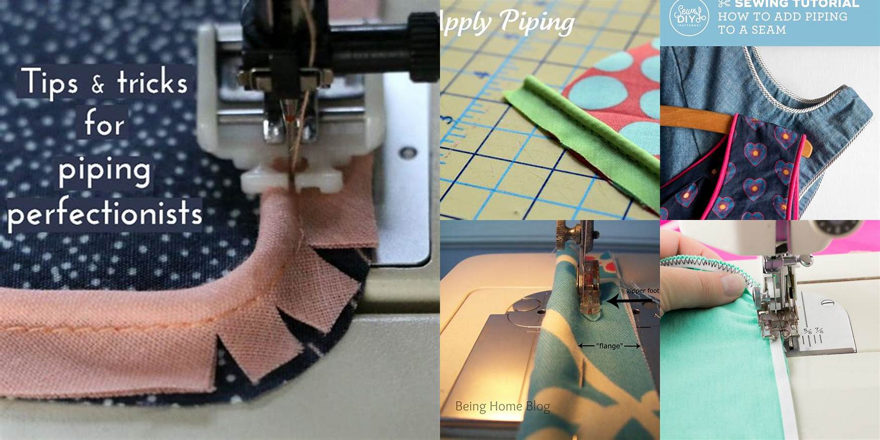 How To Sew Piping Onto Fabric