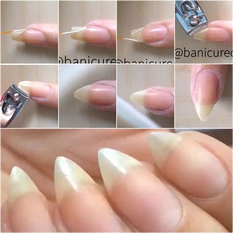 How To Shape Your Nails Almond Step By Step
