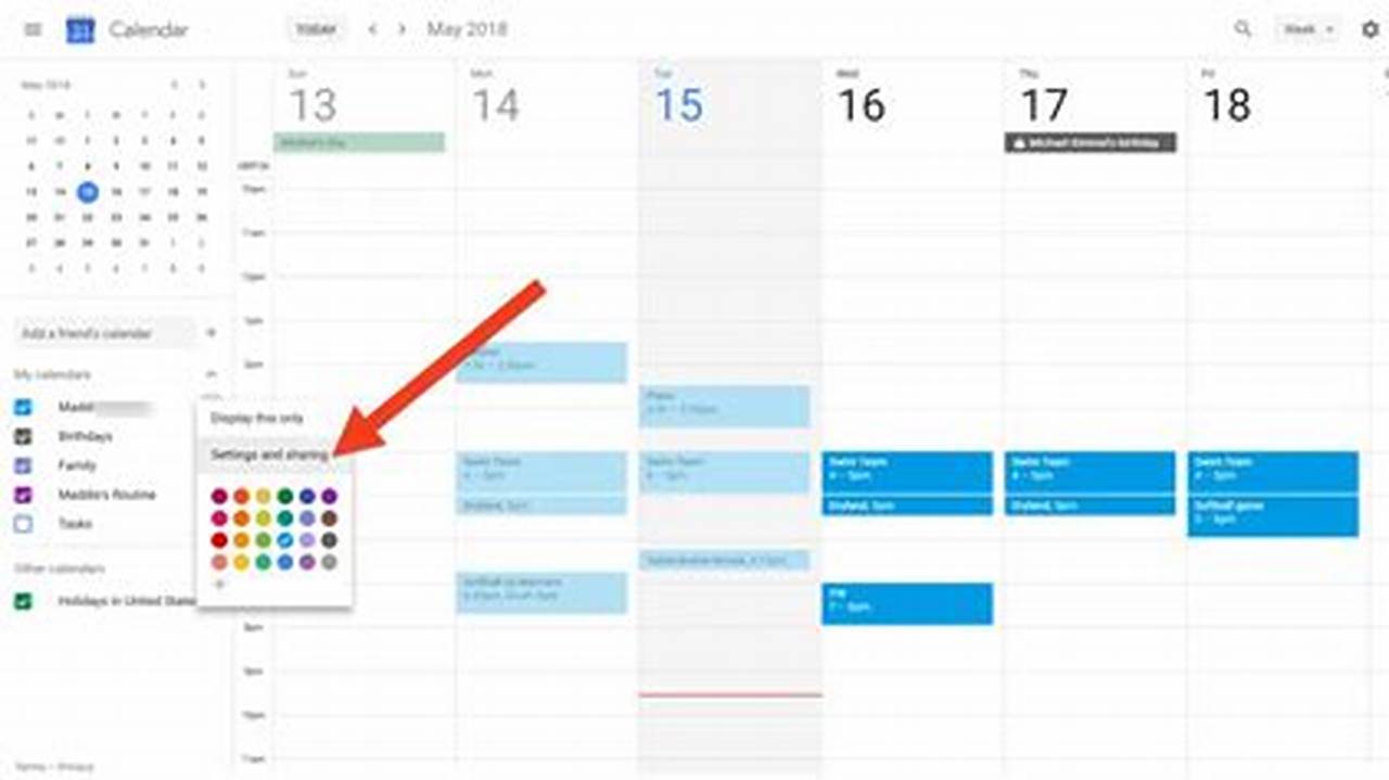 How To Share A Google Calendar With Family