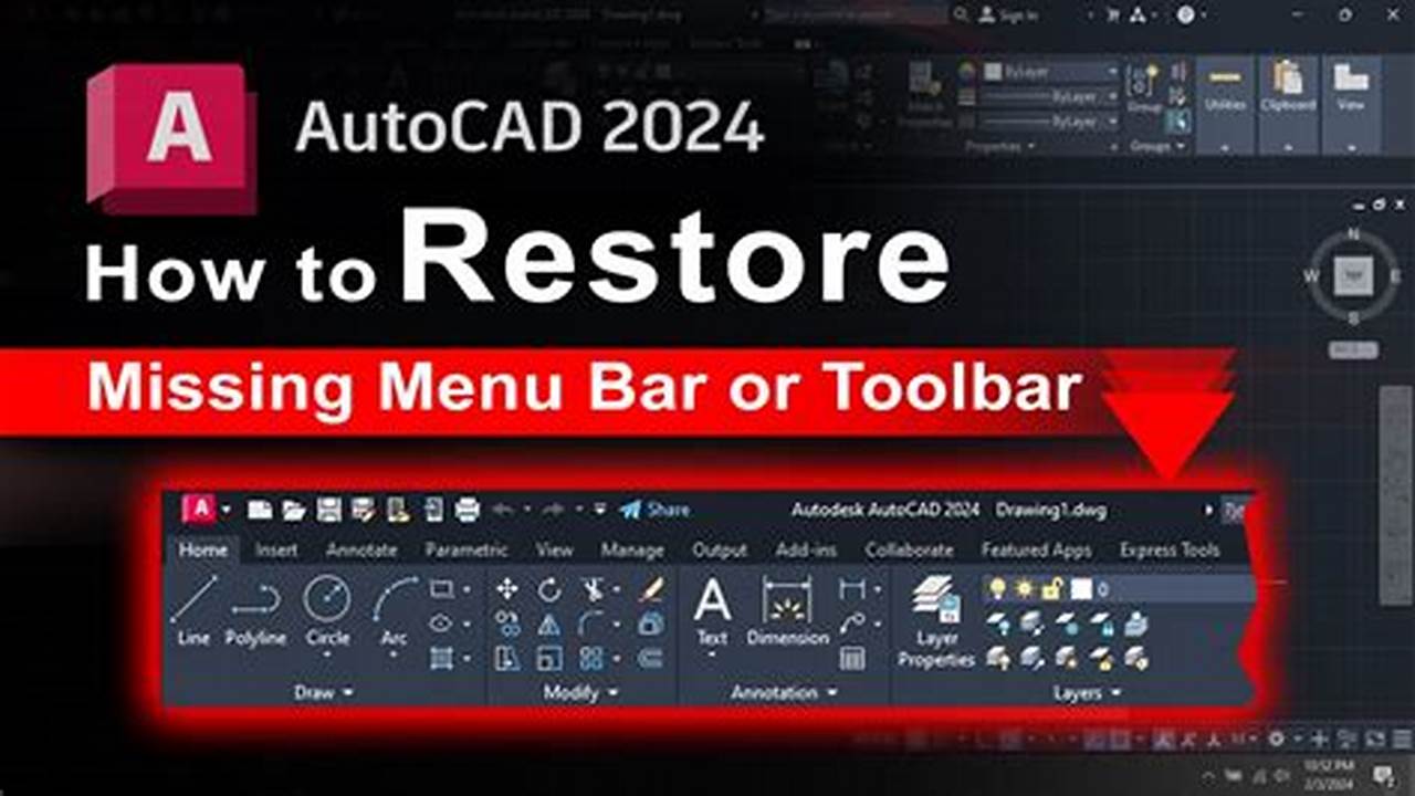 How To Show Menu Bar In Autocad 2024